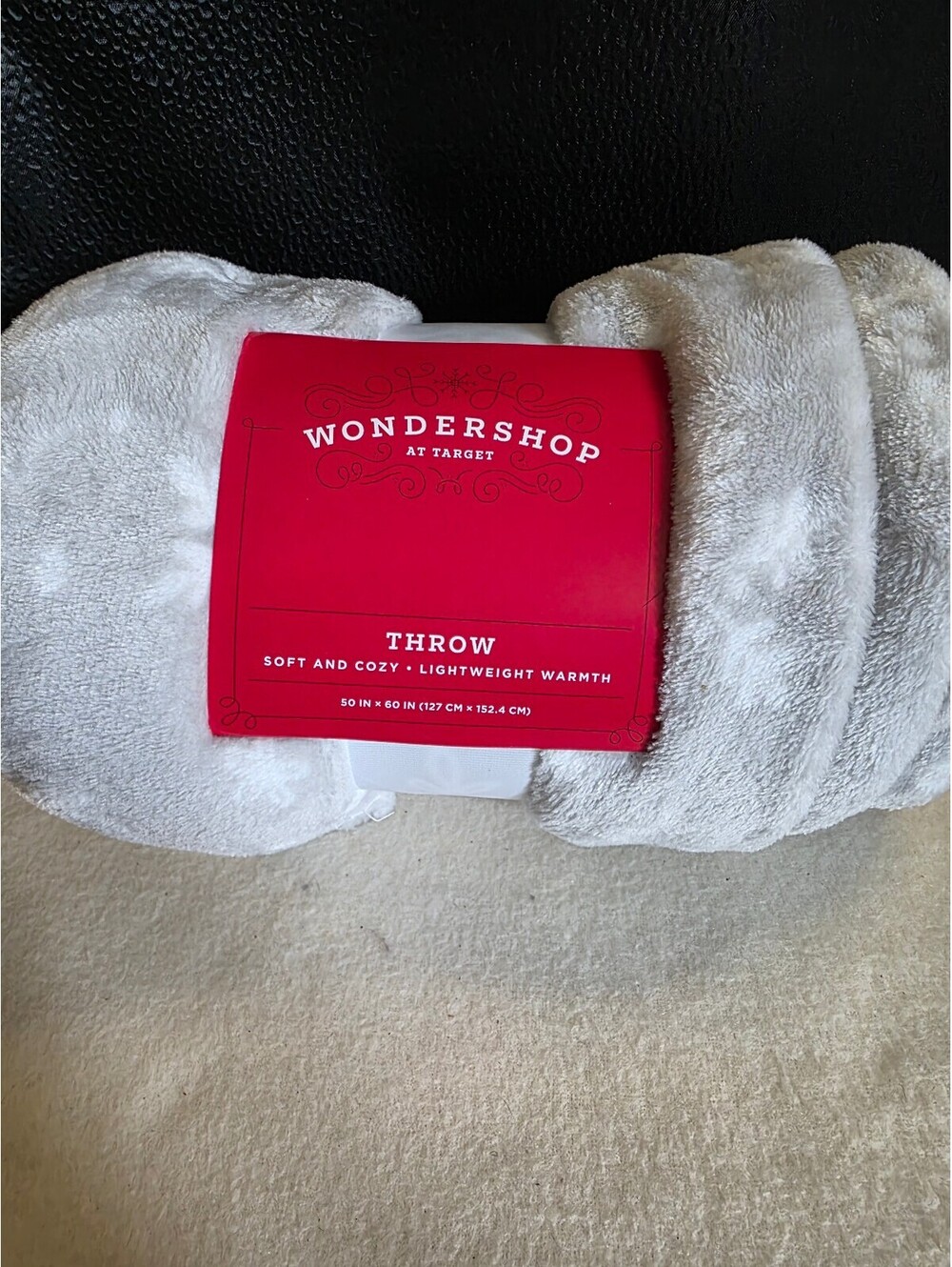 Wondershop Target Gray White Snowflake Plush Throw Blanket 50x60 New 2025
